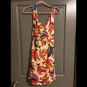Farm Rio Banana Bunch Belted Mini Dress (S)